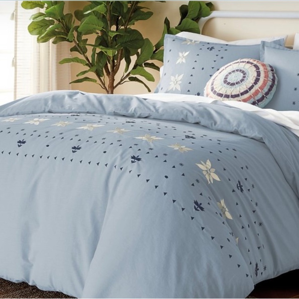 Queen size cotton 3 piece comforter set